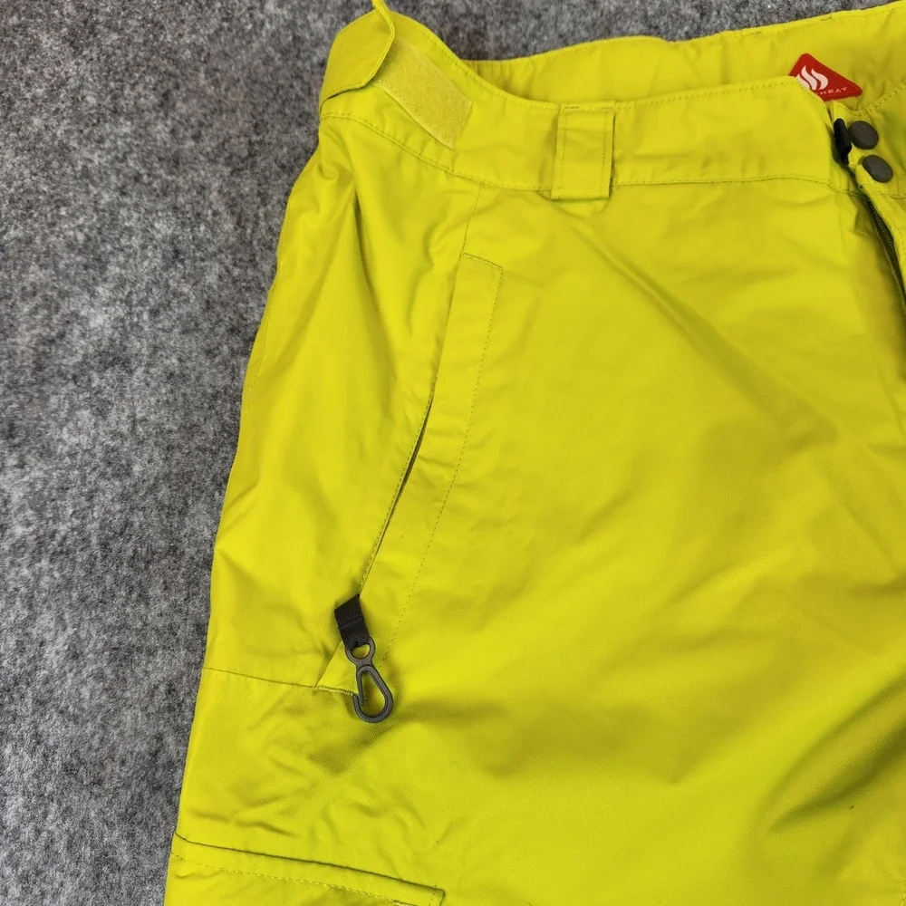 Columbia Ridge 2 Run II Pants‎ Men XL Yellow Omni Heat Tech Ski Snowboard Cargo
